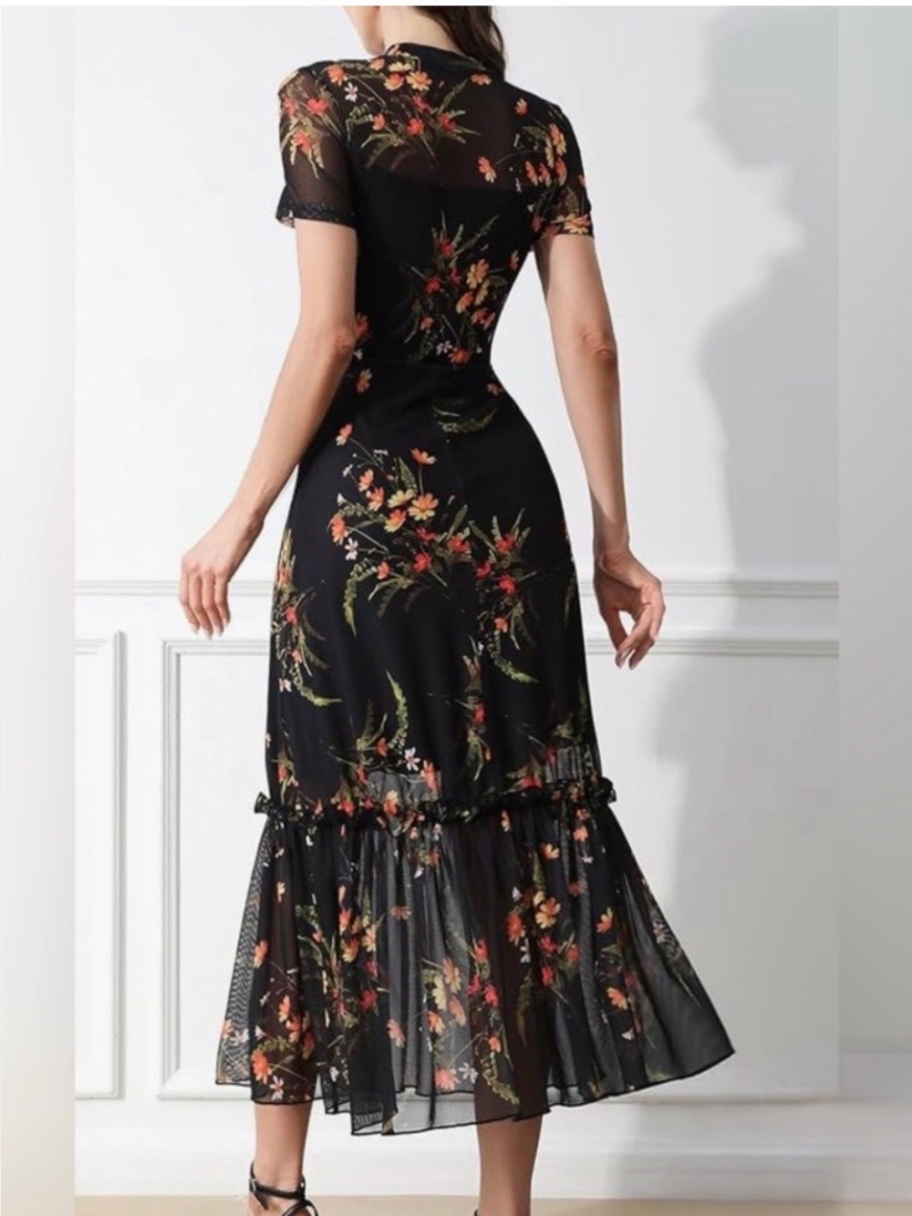 NWT GothDark mesh maxi dress, medium - Picture 3 of 8